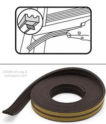 M-D Small Gap EPDM Window Weatherseal (Brown)