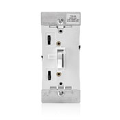 Leviton Universal Toggle Slide Dimmer - White