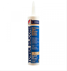 Tower Sealants All Purpose 100% Silicone Rubber Sealant - 10.1oz