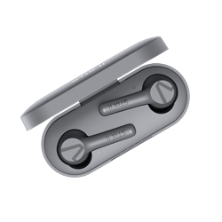 Veho Stix II True wireless earphones - Mirage Grey - Quad Pro microphones, up to 5 hrs battery life & ENC - Inc charging case