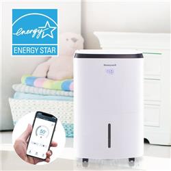 Honeywell 20-Pint Dehumdifier(30 Pint 2012 DOE Standard)w/ Alexa Controls, E-star - White